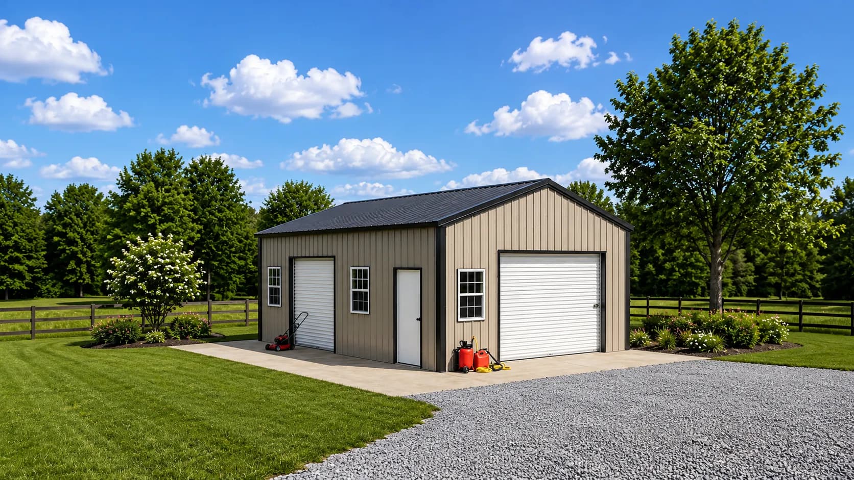 Three-Car Garage