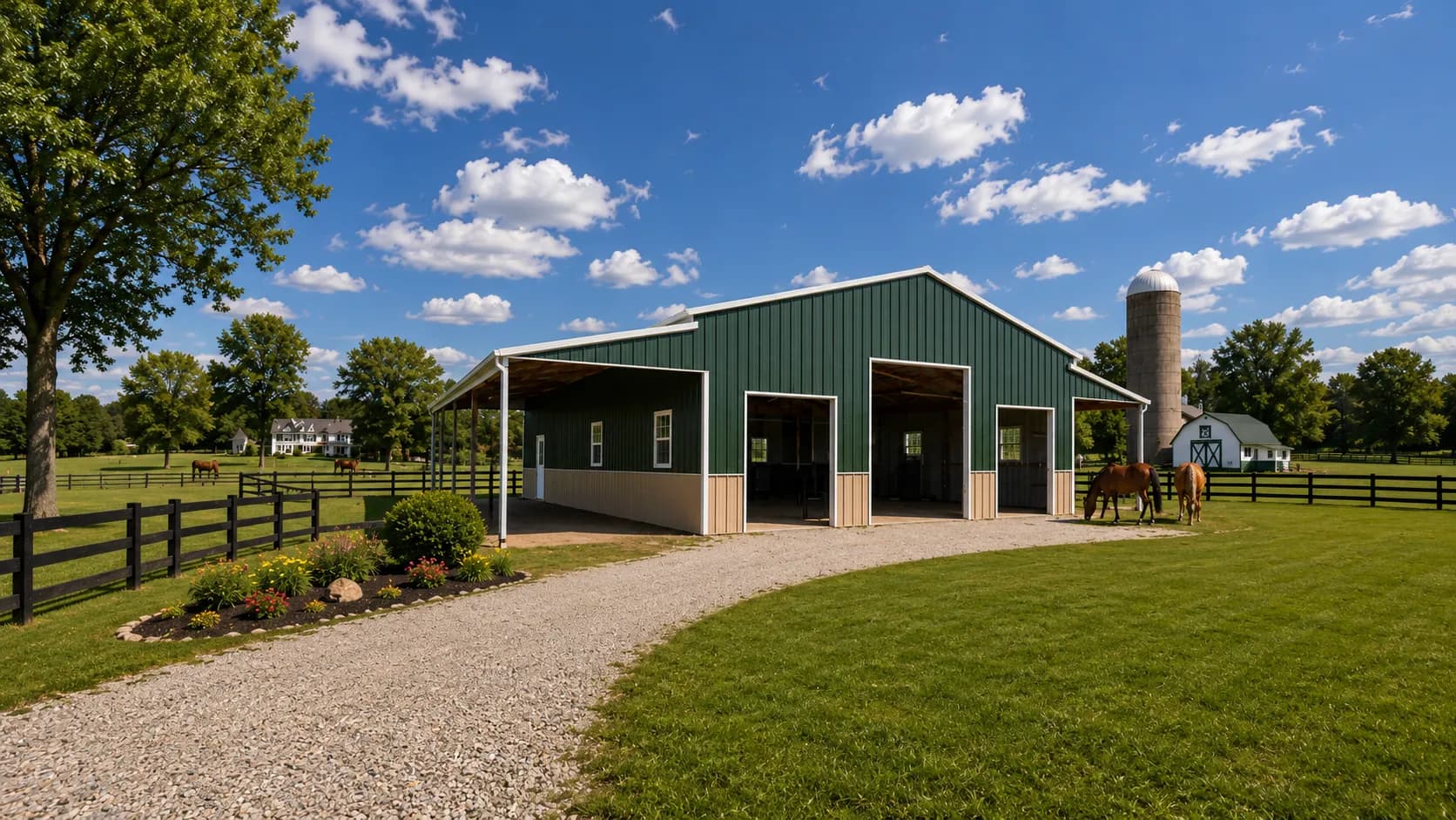 64’x42’x12′ Commercial Metal Barn