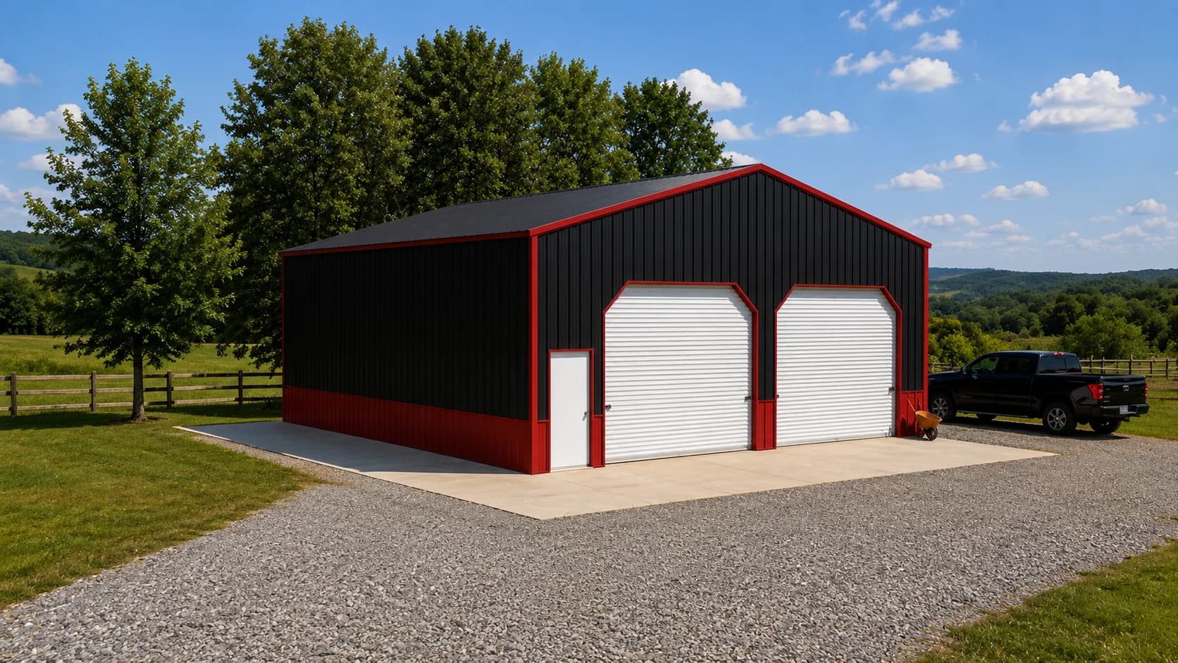 32’x40’x14′ Clear Span Commercial Building