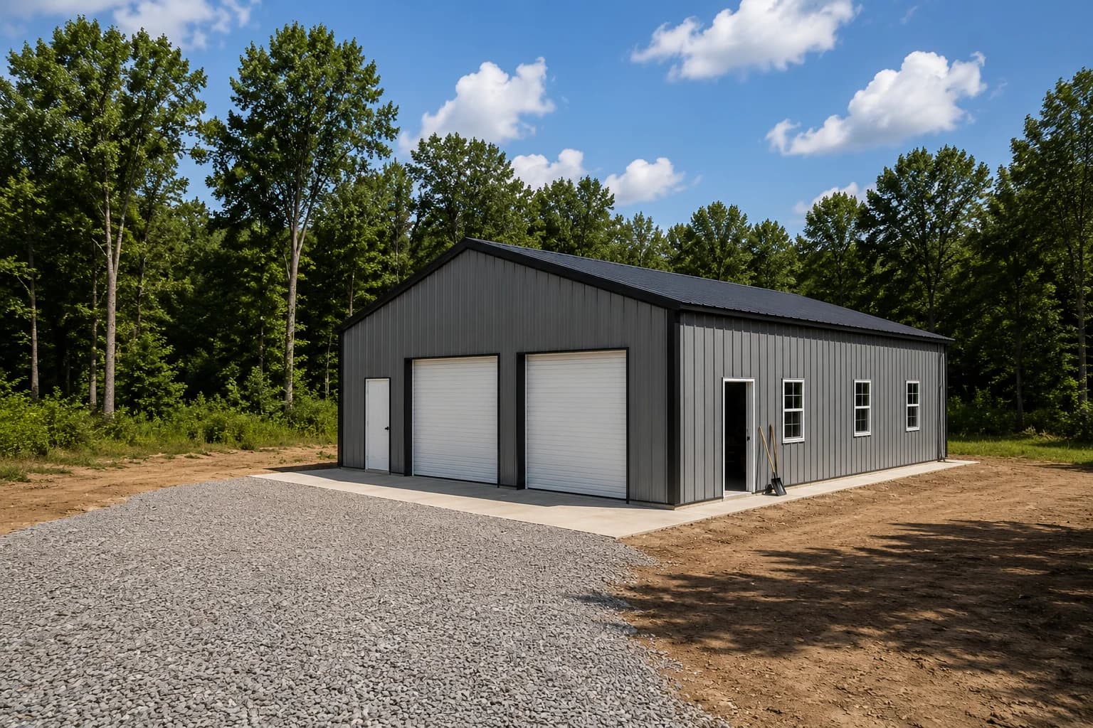 32’x40’x14′ Clear Span Commercial Building