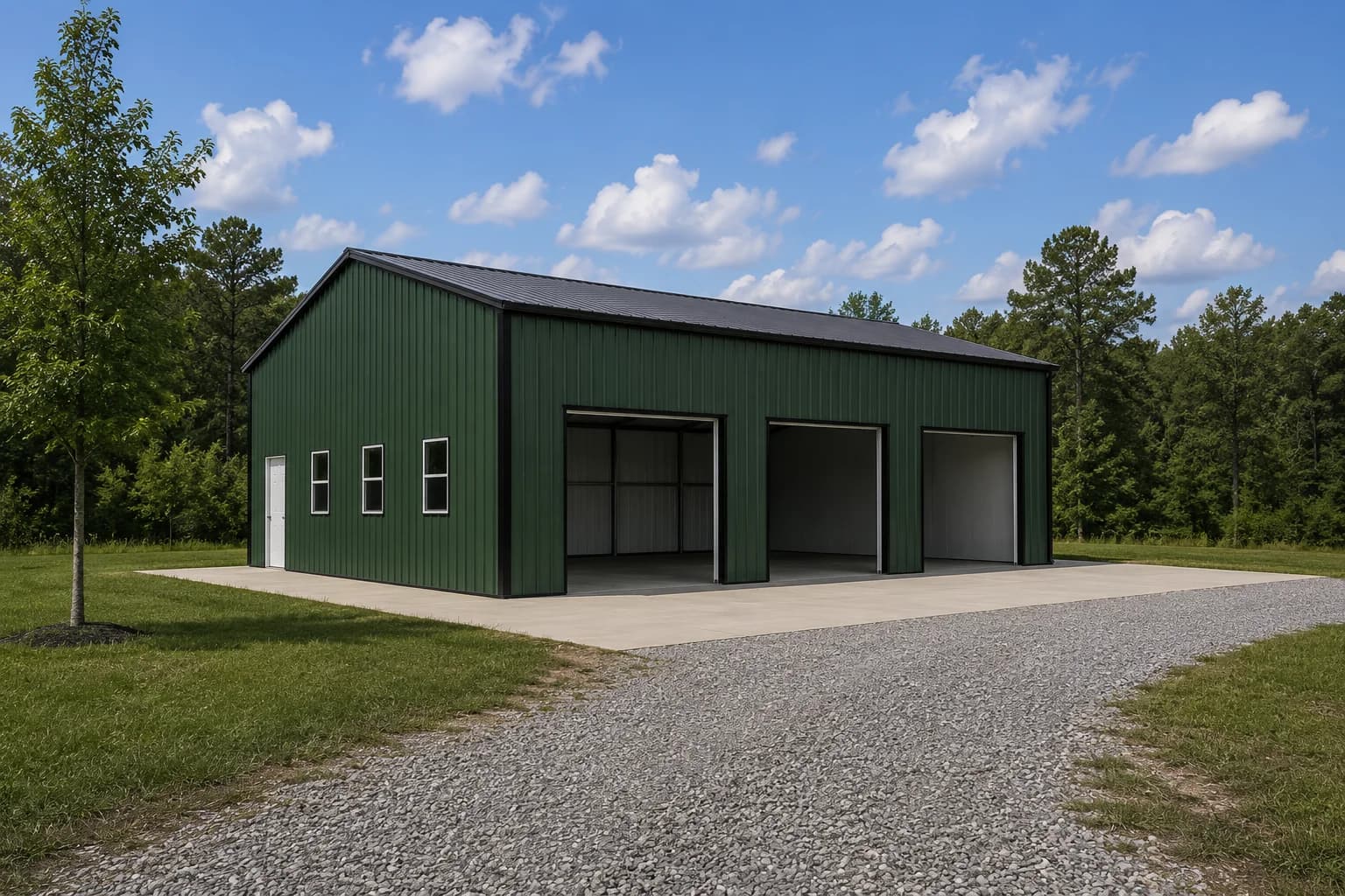 34’x44’x14′ Side Entry Commercial Garage