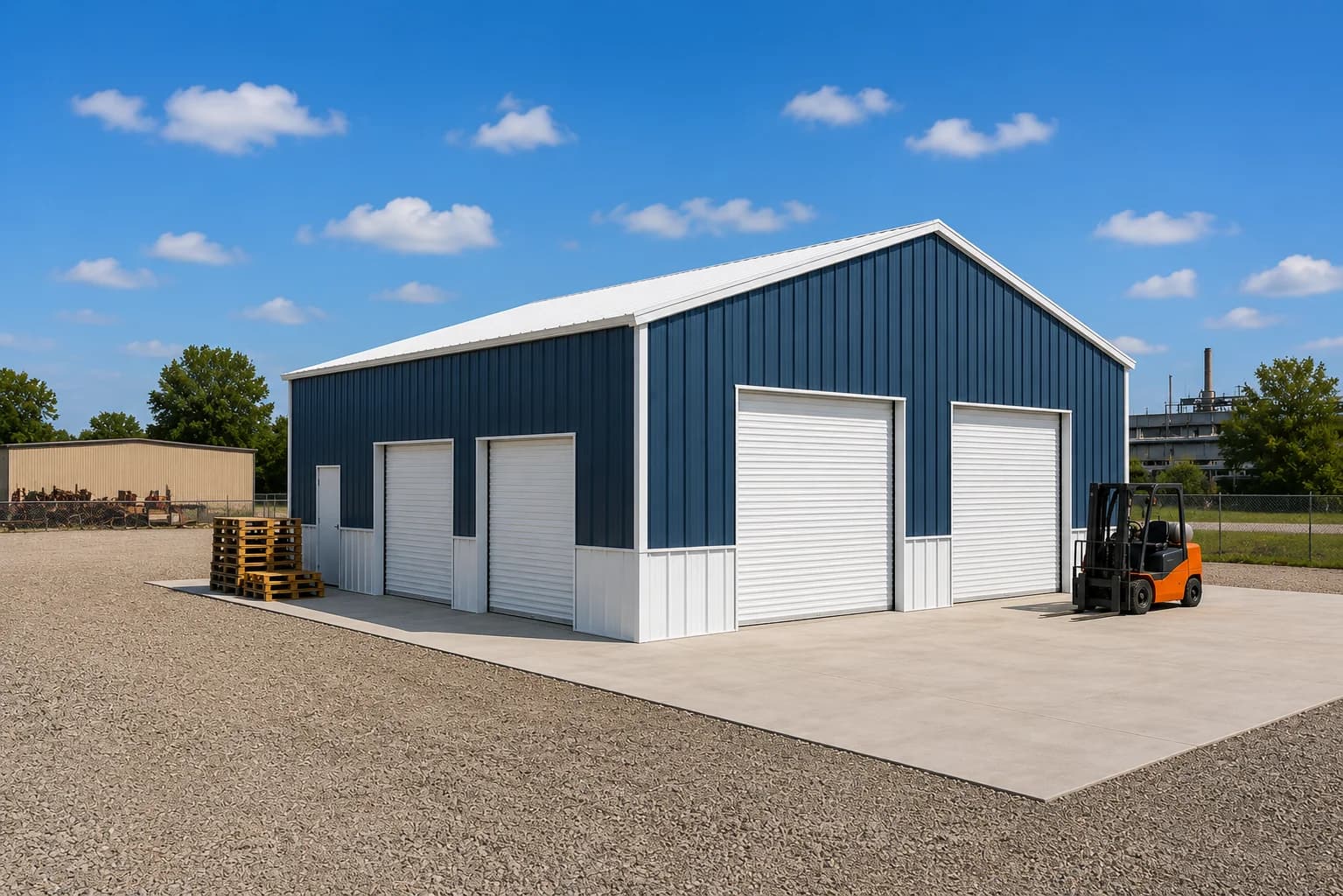 46’x44′ Two Tone Metal Building
