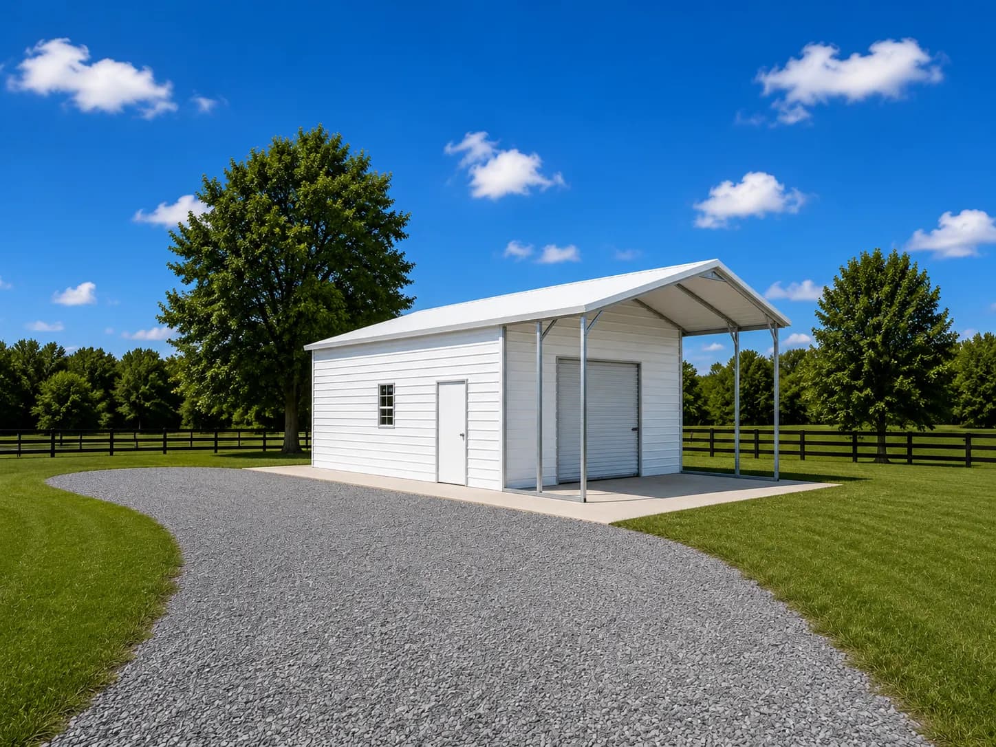 18’x35′ All Vertical Utility Carport