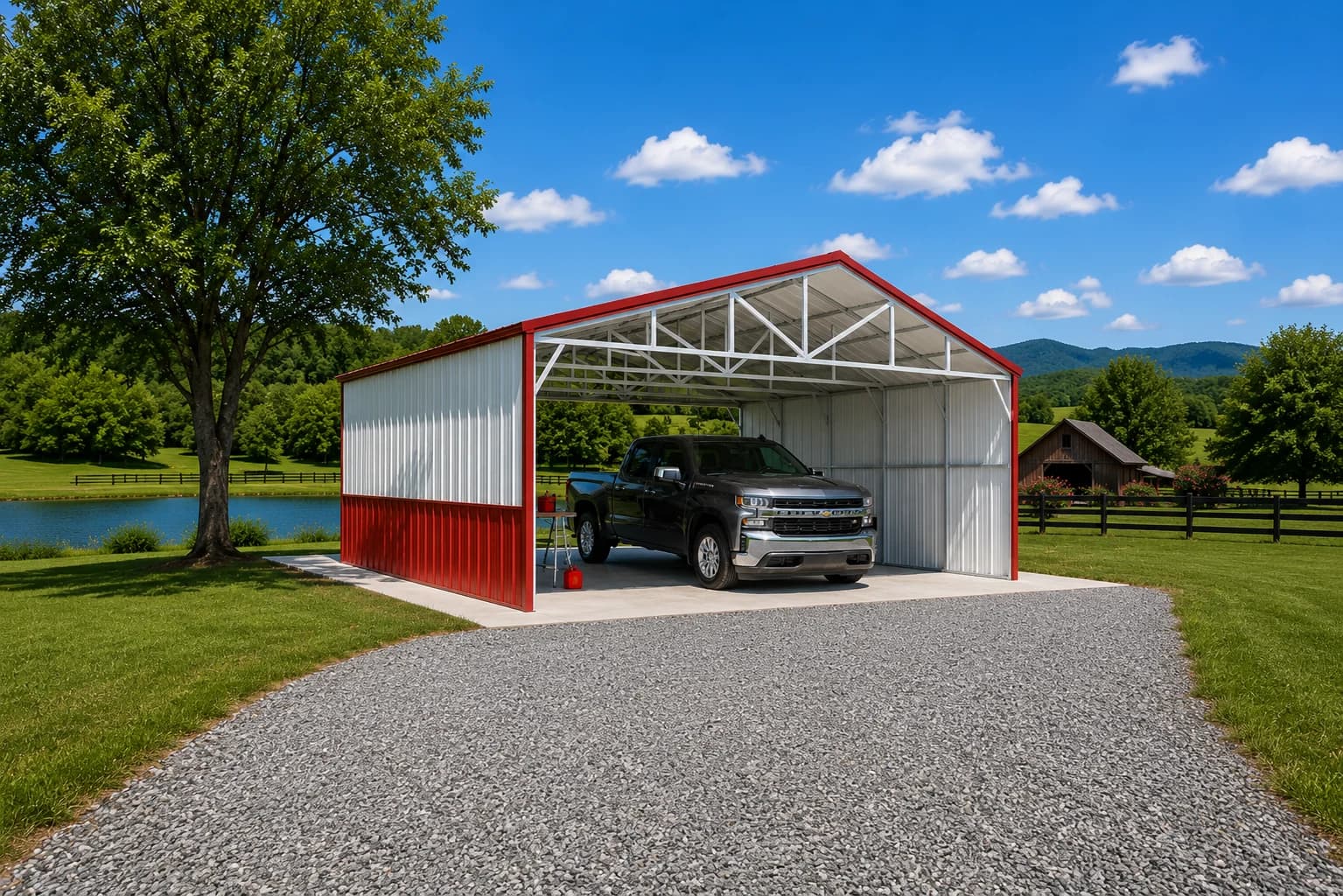 34’x20’x17′ Commercial Carport